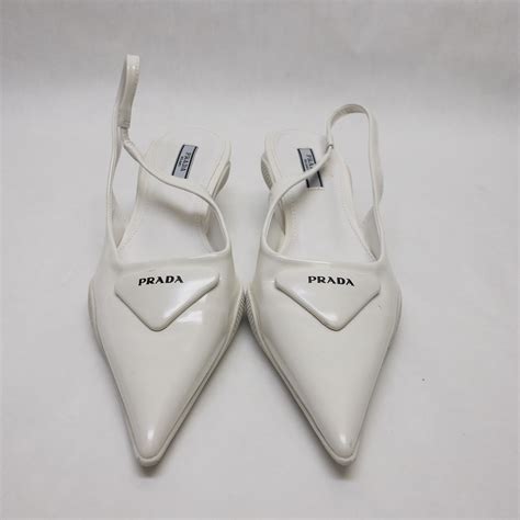 prada kitten heels white|prada kitten heels women.